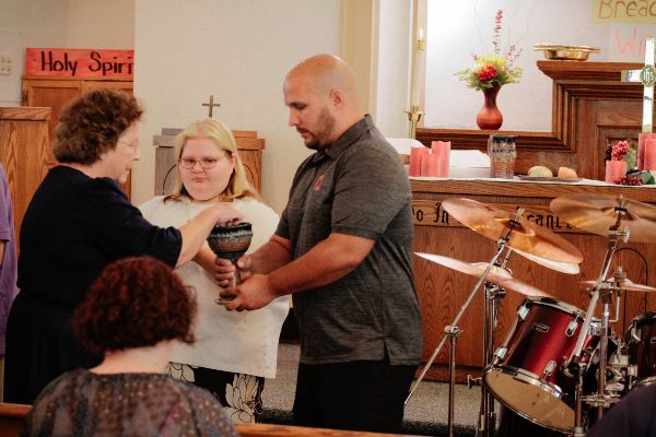 Receiving communion